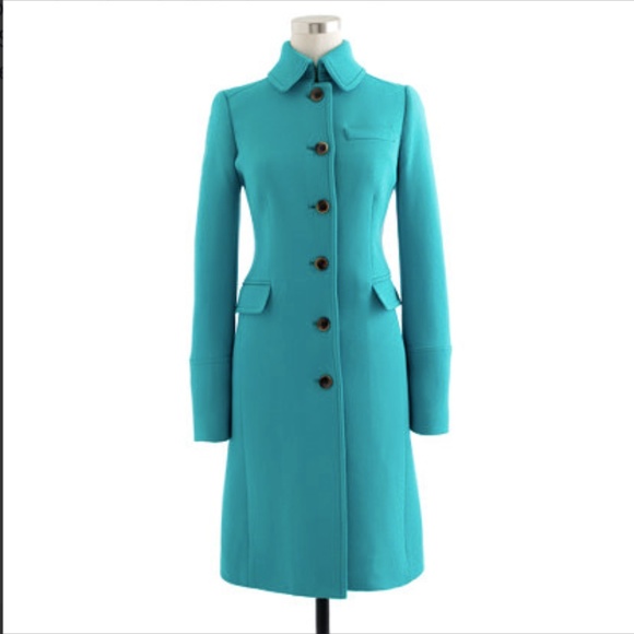 J. Crew Jackets & Blazers - J.Crew Double Cloth Metro Blue Peacoat Wool